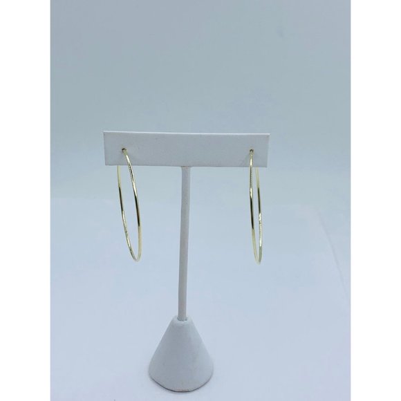 10k Gold hoop Earrings Women - Picture 1 of 8